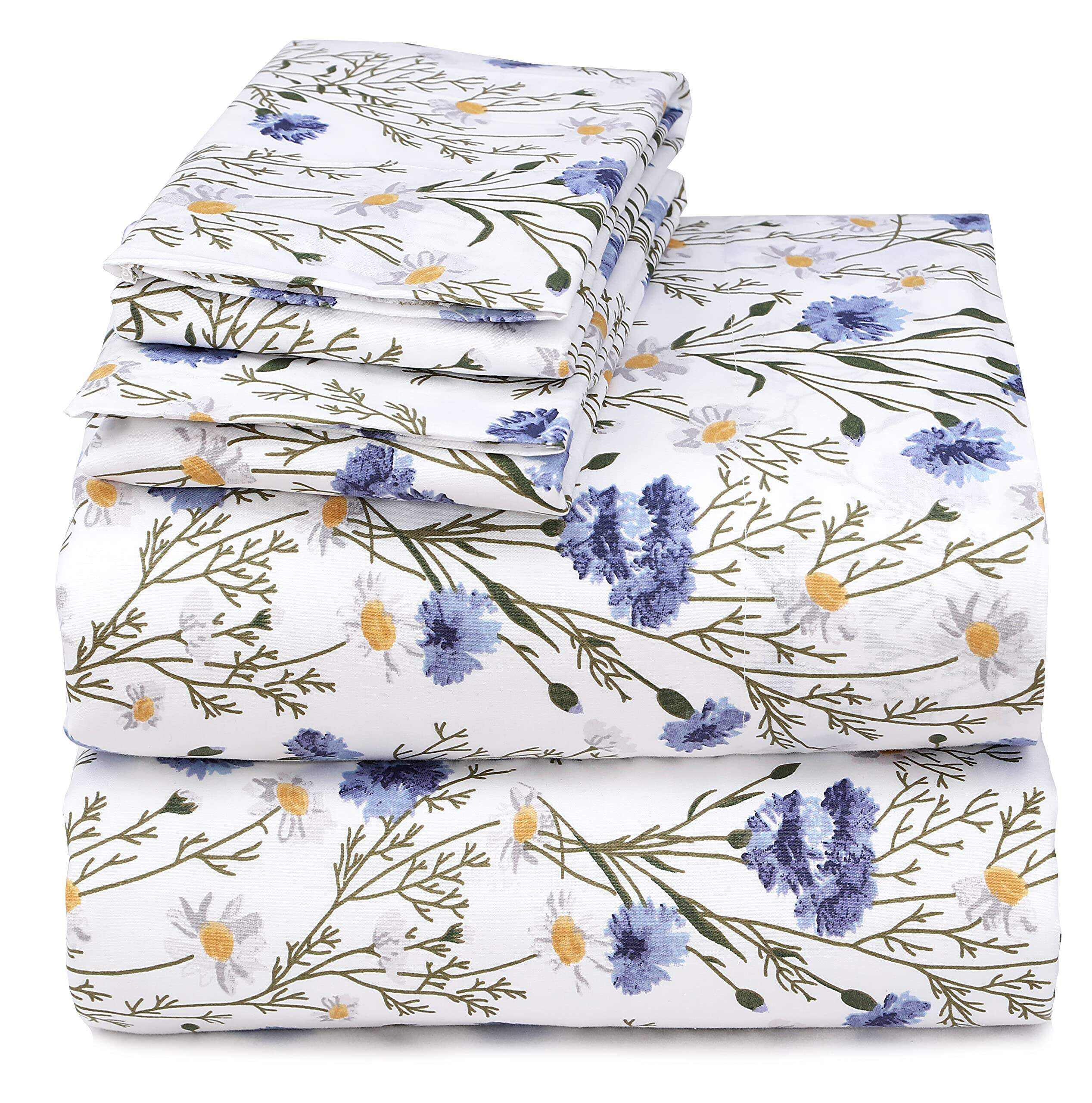 Sweet Pea100% Cotton Sheets - Soft & Breathable Sheet Set - 4 Pieces