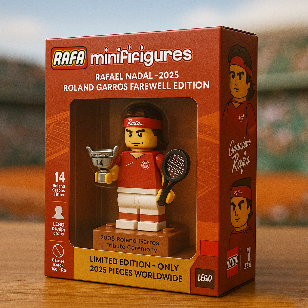 Rafael Nadal Retirement Tribute Minifigure