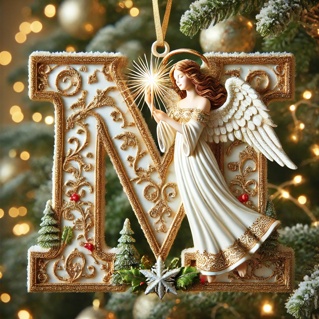 Angel Letter Christmas Tree Ornament