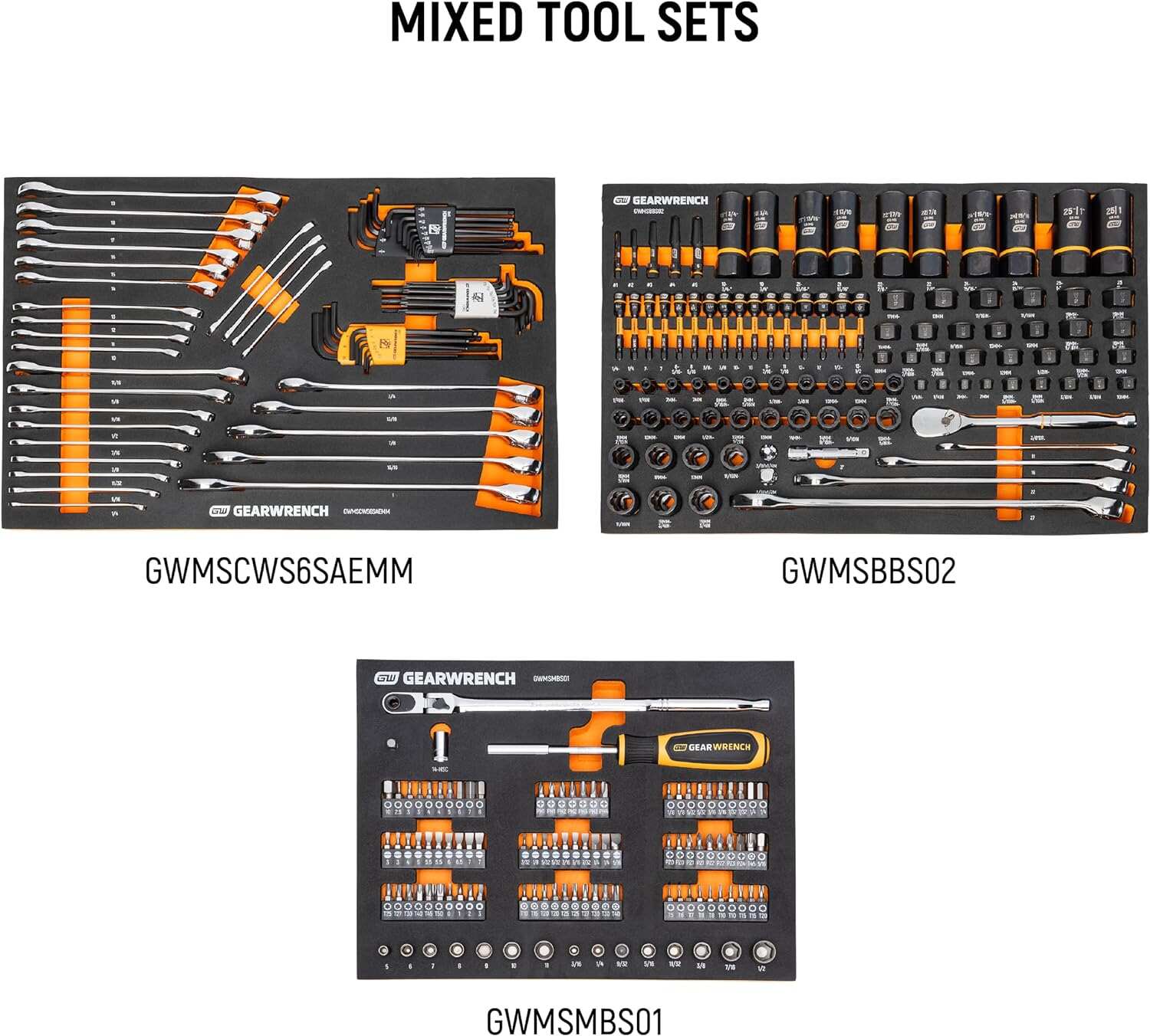 GEARWRENCH 1268 Piece Master Mechanics Tool Set in Premium Modular Foam Trays with GSX Mobile Tool Storage | MEGAMOD1268