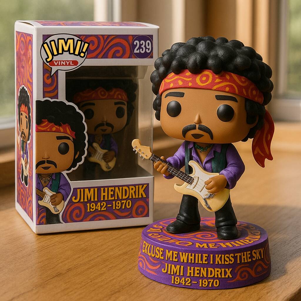 Jimi Hendrix 1942–1970 Memorial Pop Figure!