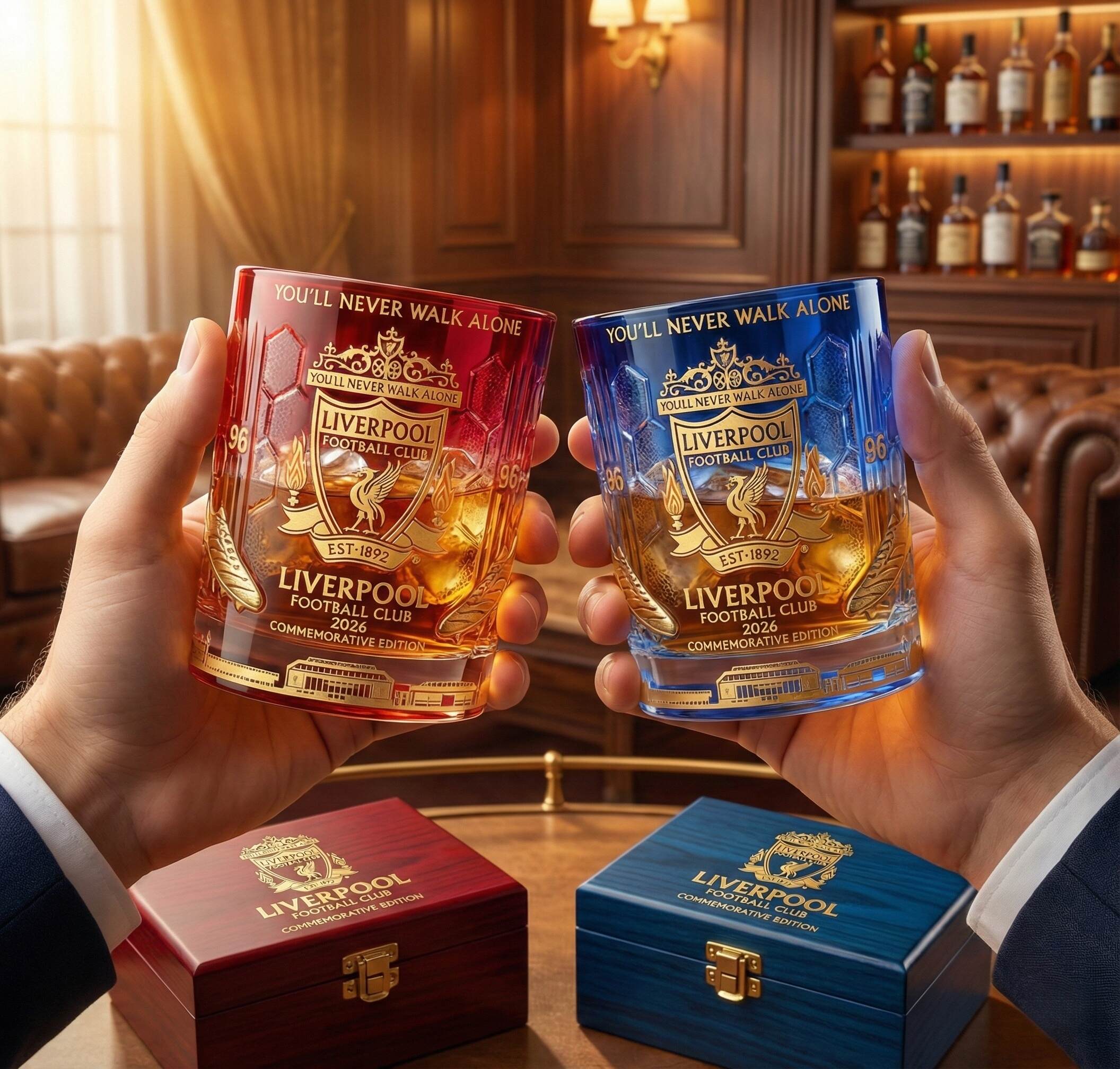 Liverpool Football Club 2026 Commemorative Whiskey Glass