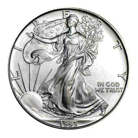 1993 $1 American Silver Eagle MS69 PCGS