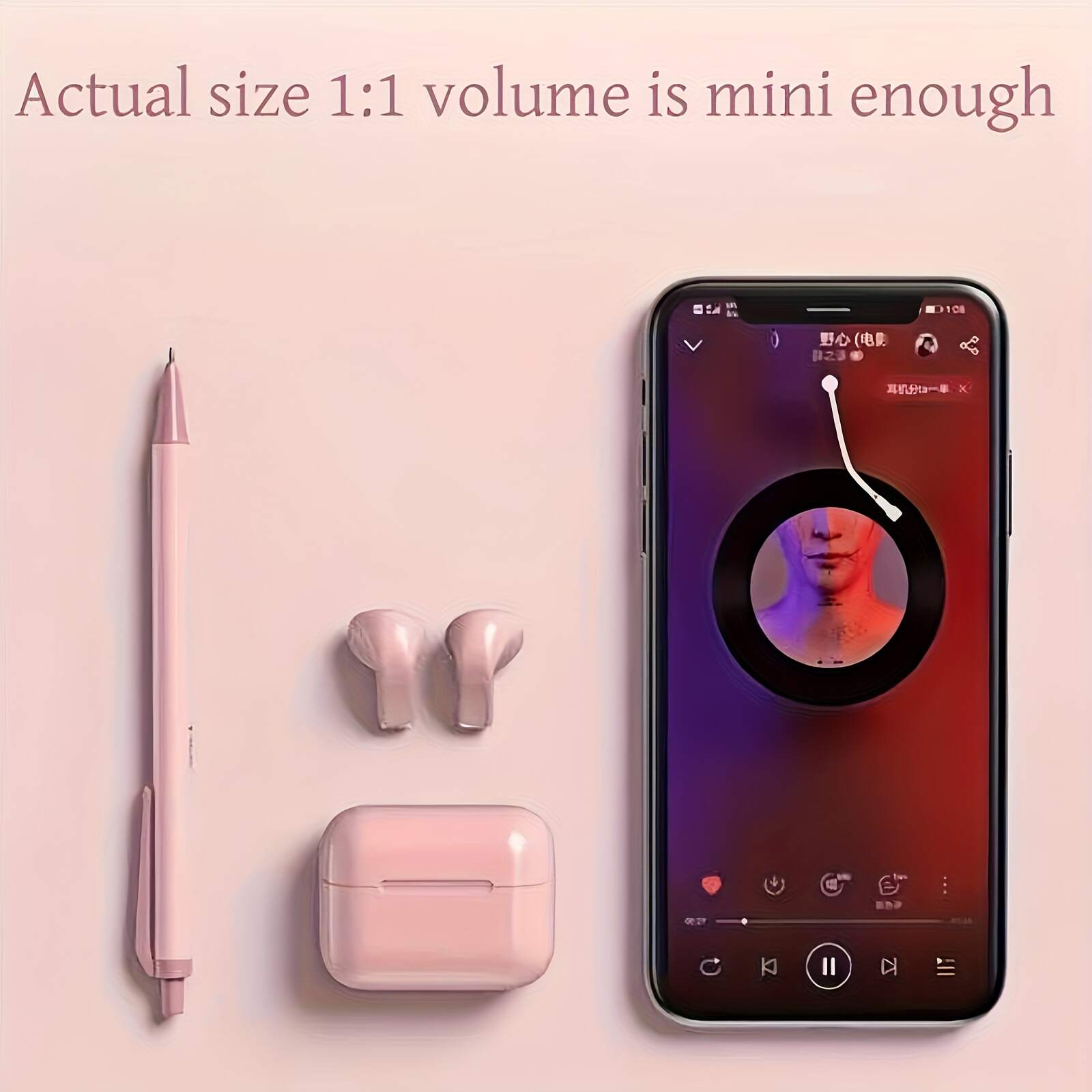 2025 new style, true wireless 5.3 headphones, in-ear, smart and comfortable mini headphones-HiFi bass, 9D sound quality, stereo, HD call, TWS wireless headphones, USB-C charging, suitable for Android and iPhone, sports headphones, sleep headphones