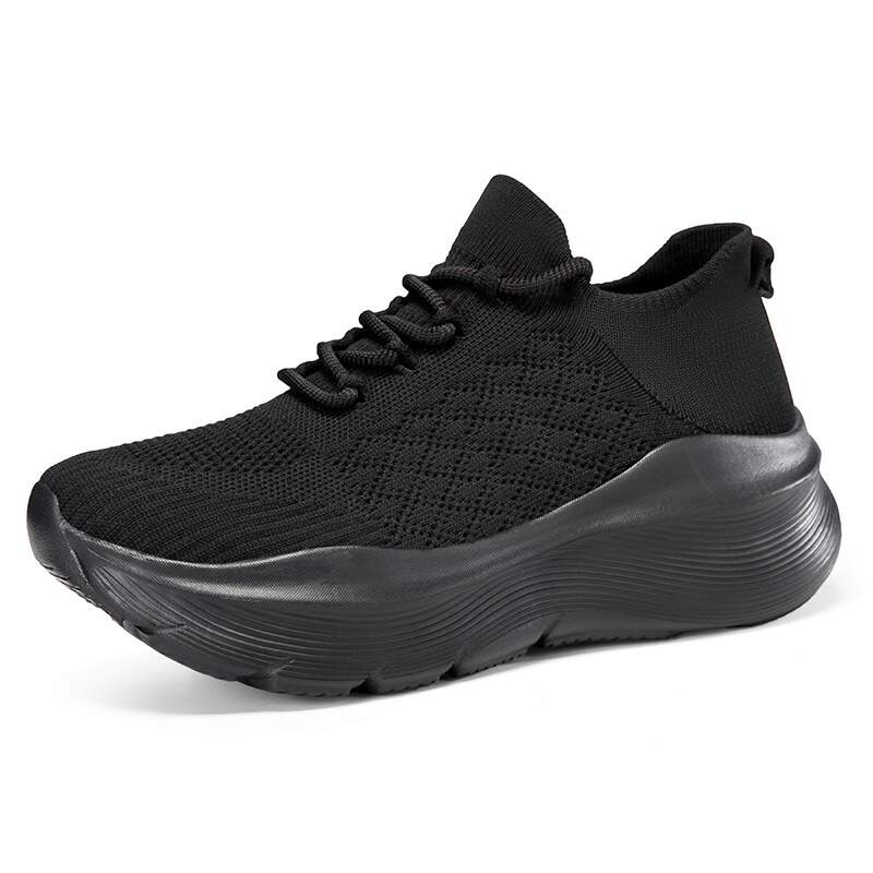 Women's casual sports shoes, men's and women's identical fly-ribbed casual sports shoes, comfortable sports socks, dance shoes