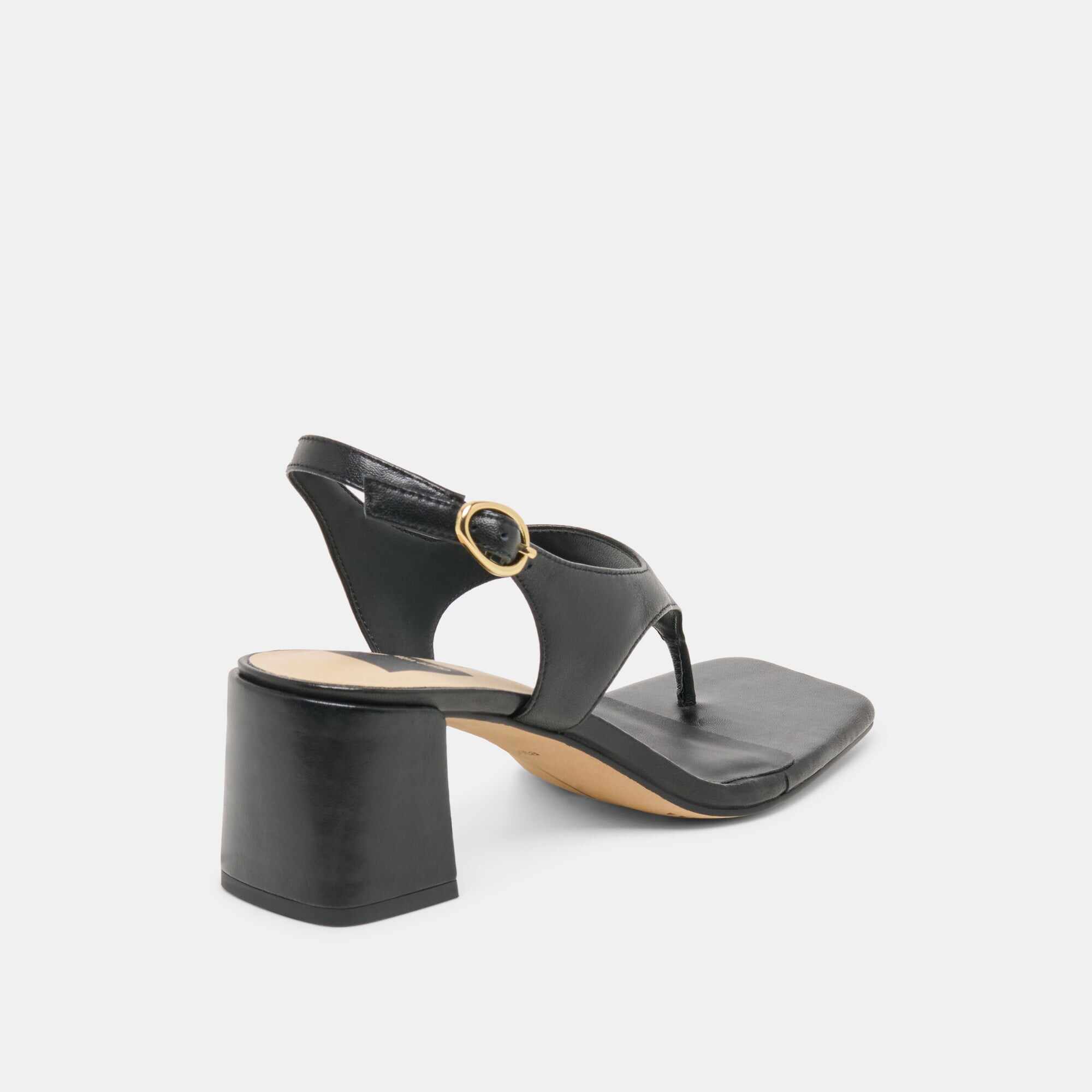 YVES HEELS BLACK LEATHER