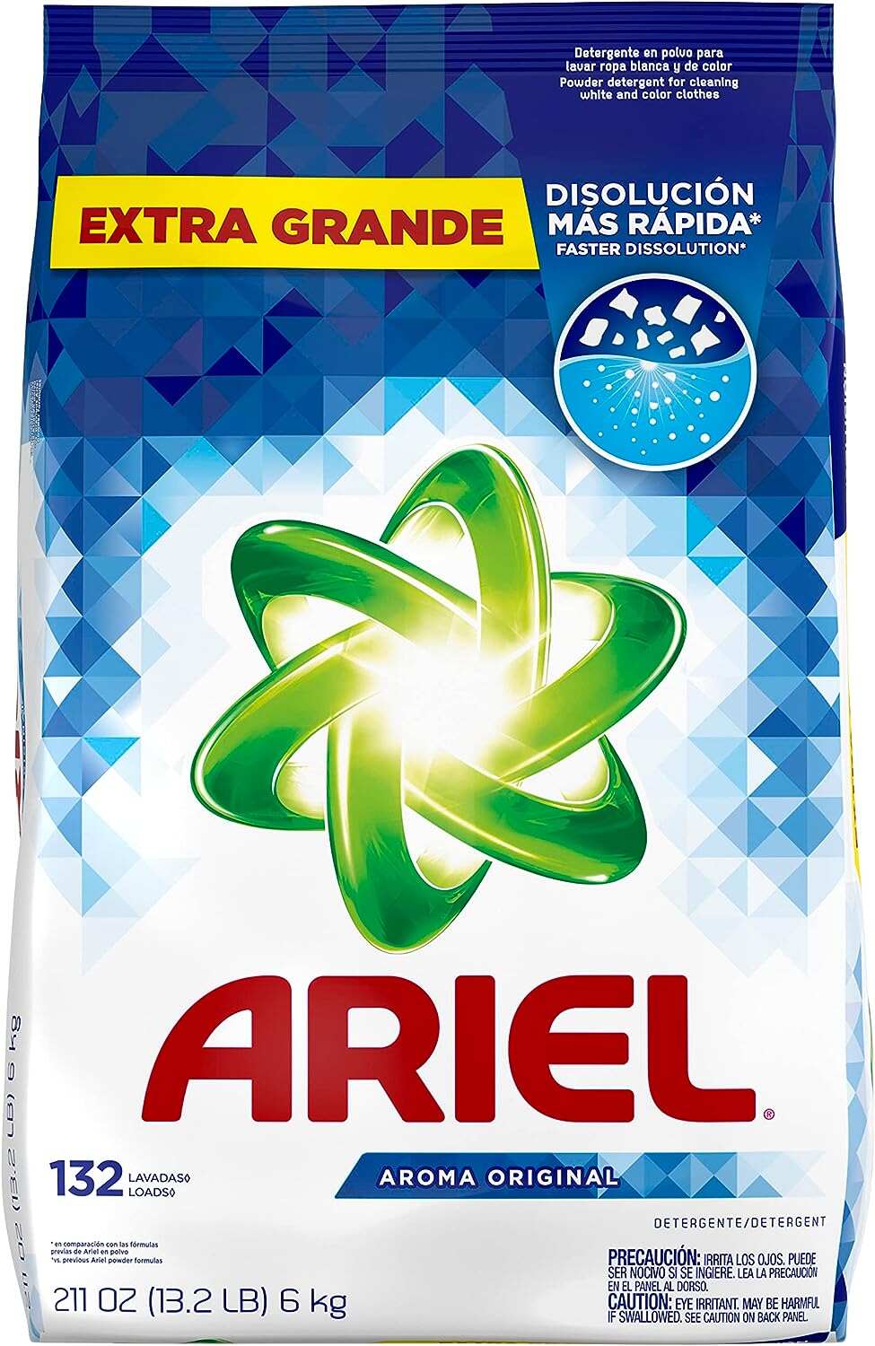 Ariel Powder Laundry Detergent, Original Scent, 211 ounces 42 Loads