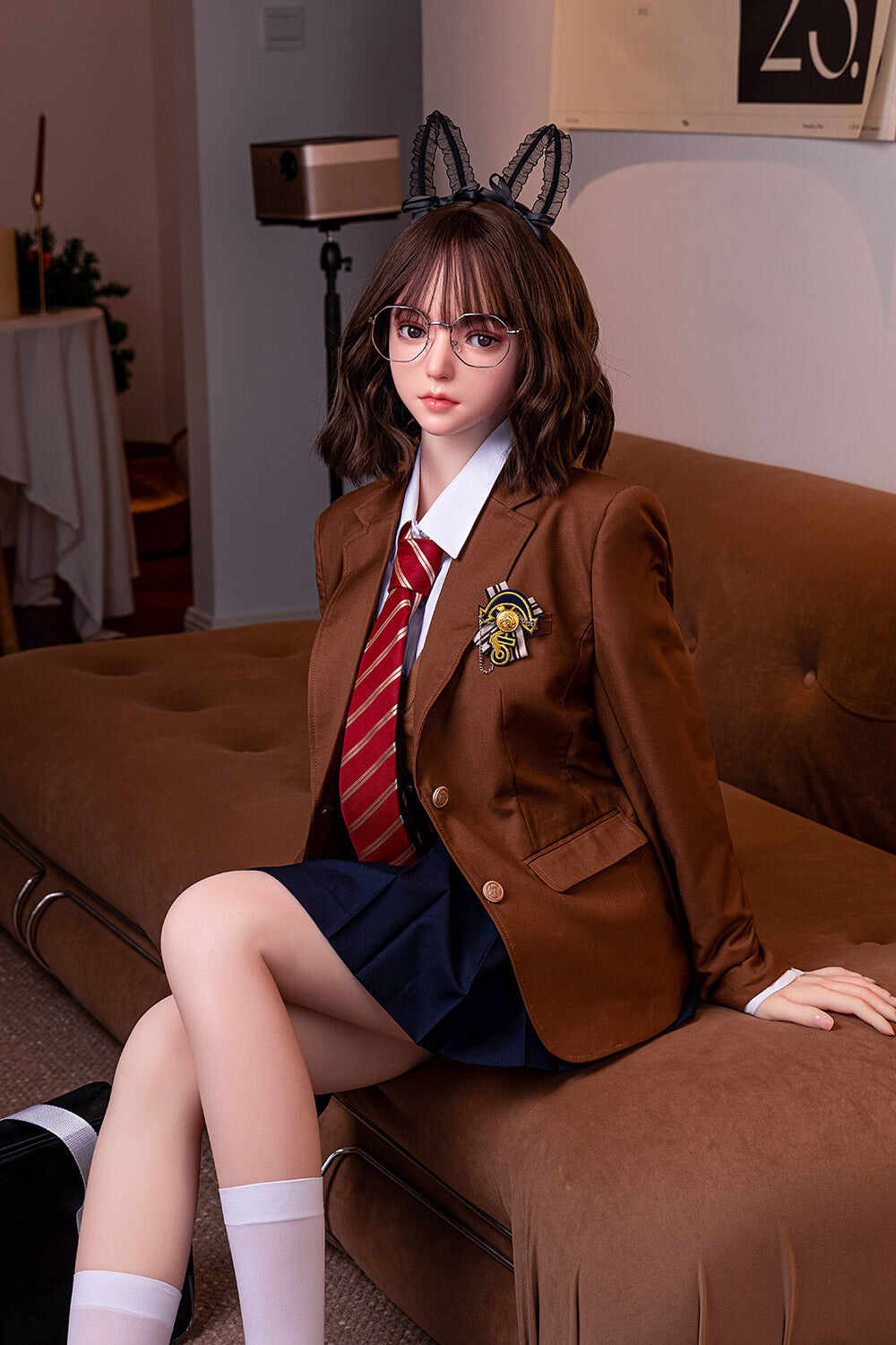 Euphemia 5ft34/ 163cm #66 Head Full Silicone Japanese Uniform Realistic Sex Doll