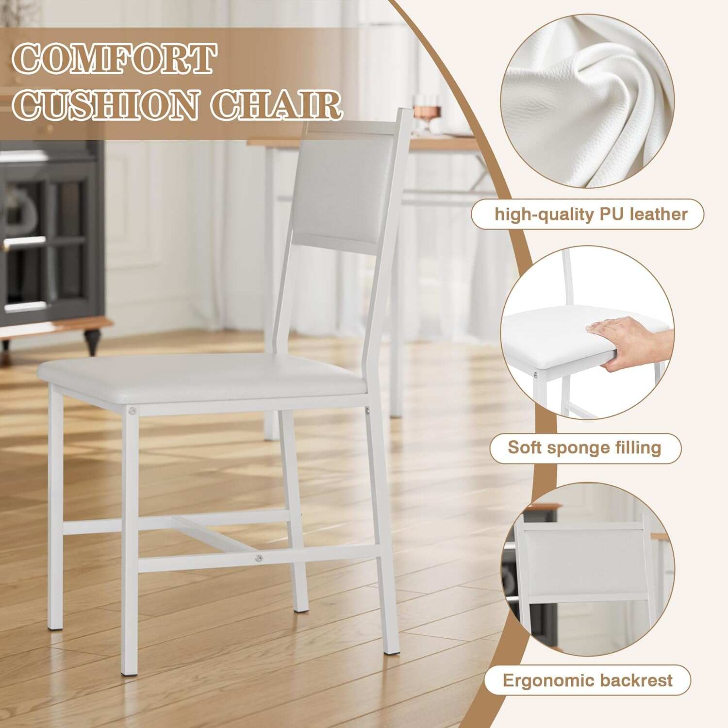 Dining Table Set for 4 with Chairs