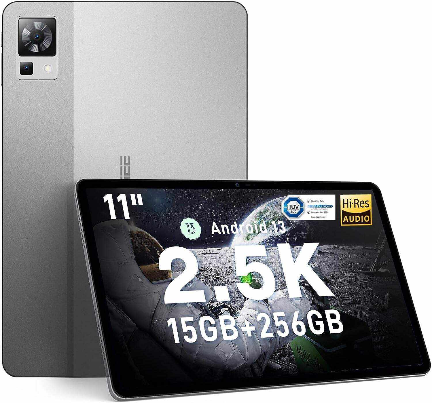 DOOGEE T30 PRO Tablet,11'' 2.5K Android 13 Tablets, 15GB+256GB Octa-Core Gaming Tablet, 8580mAh, Hi-Res Quad Speakers, 20MP Camera, Helio G99, TÜV Low Bluelight, Split Screen - Bluetooth & Wi-Fi