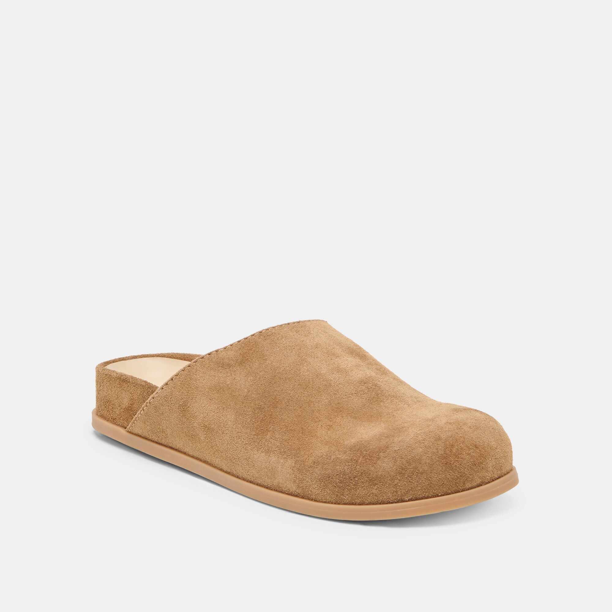 JONEY FLATS LT BROWN SUEDE