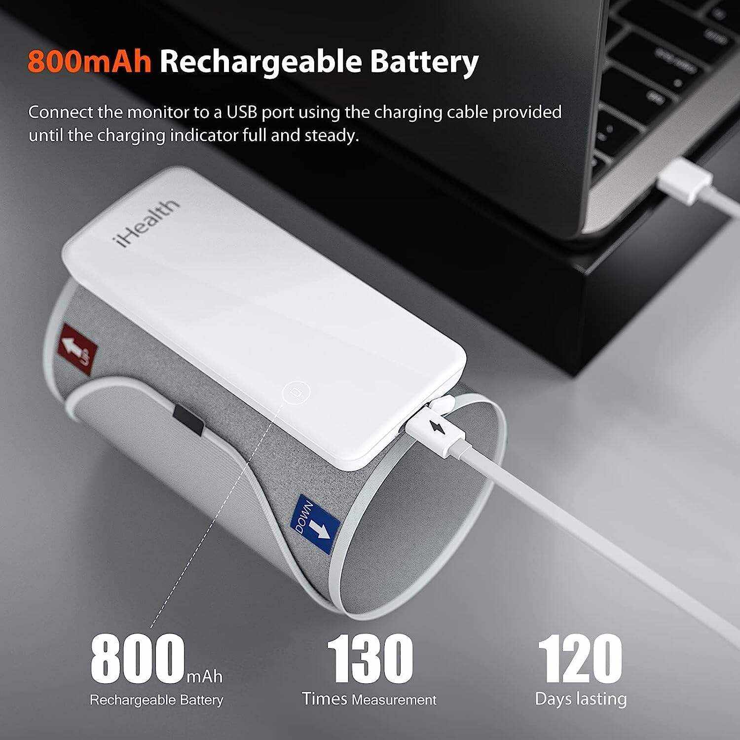iHealth Neo Wireless Blood Pressure Monitor, Upper Arm Cuff, Bluetooth Blood Pressure Machine, Ultra-Thin & Portable, App-Enabled for iOS & Android