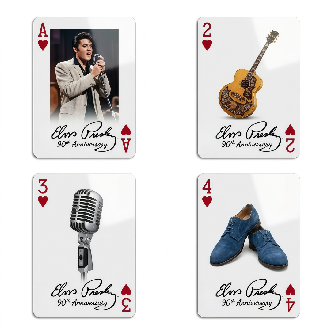 Elvis Presley 90th Anniversary Commemorative Playing Cards