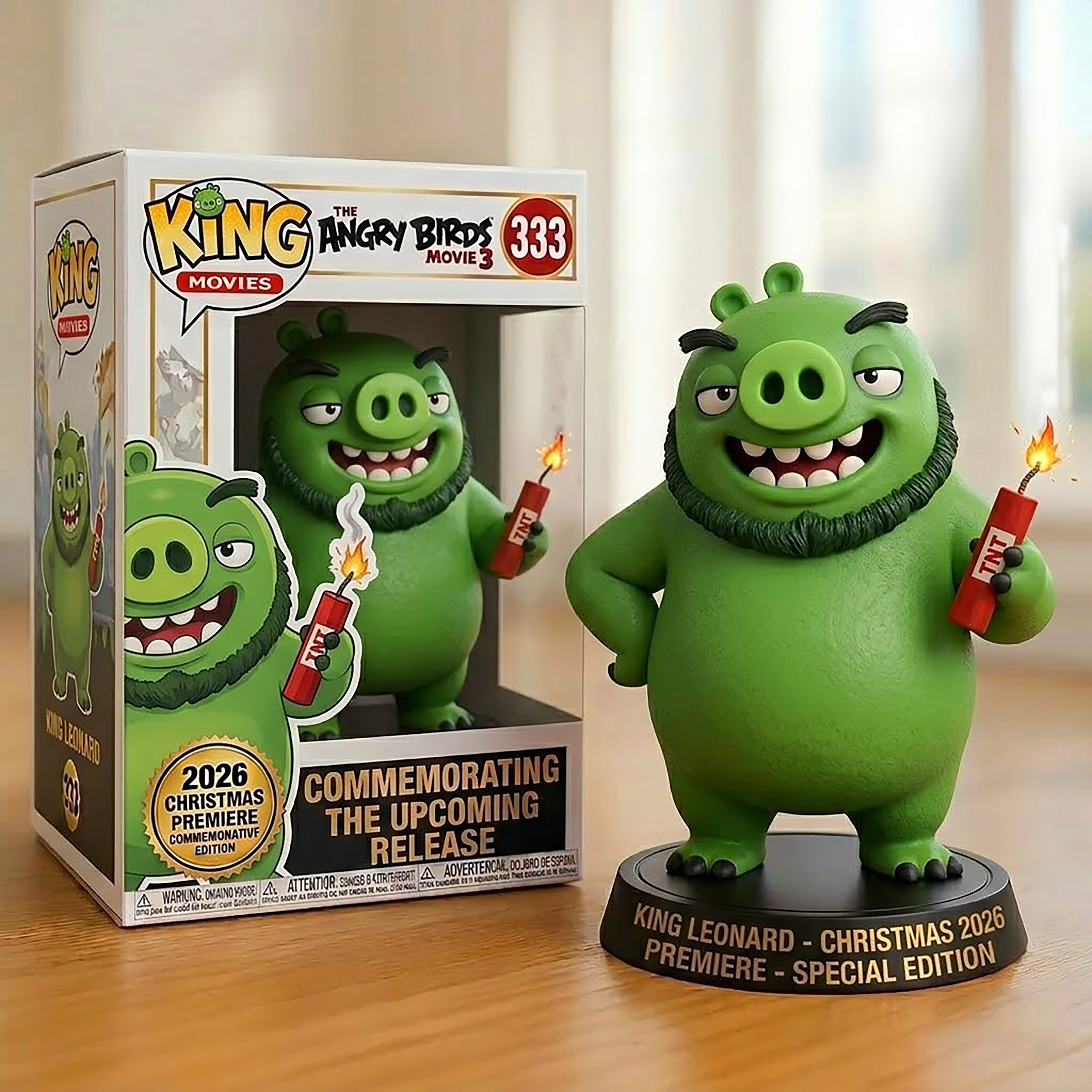 🐦💣Angry Birds Movie 3: 2026 Christmas Premiere Special Edition Figures