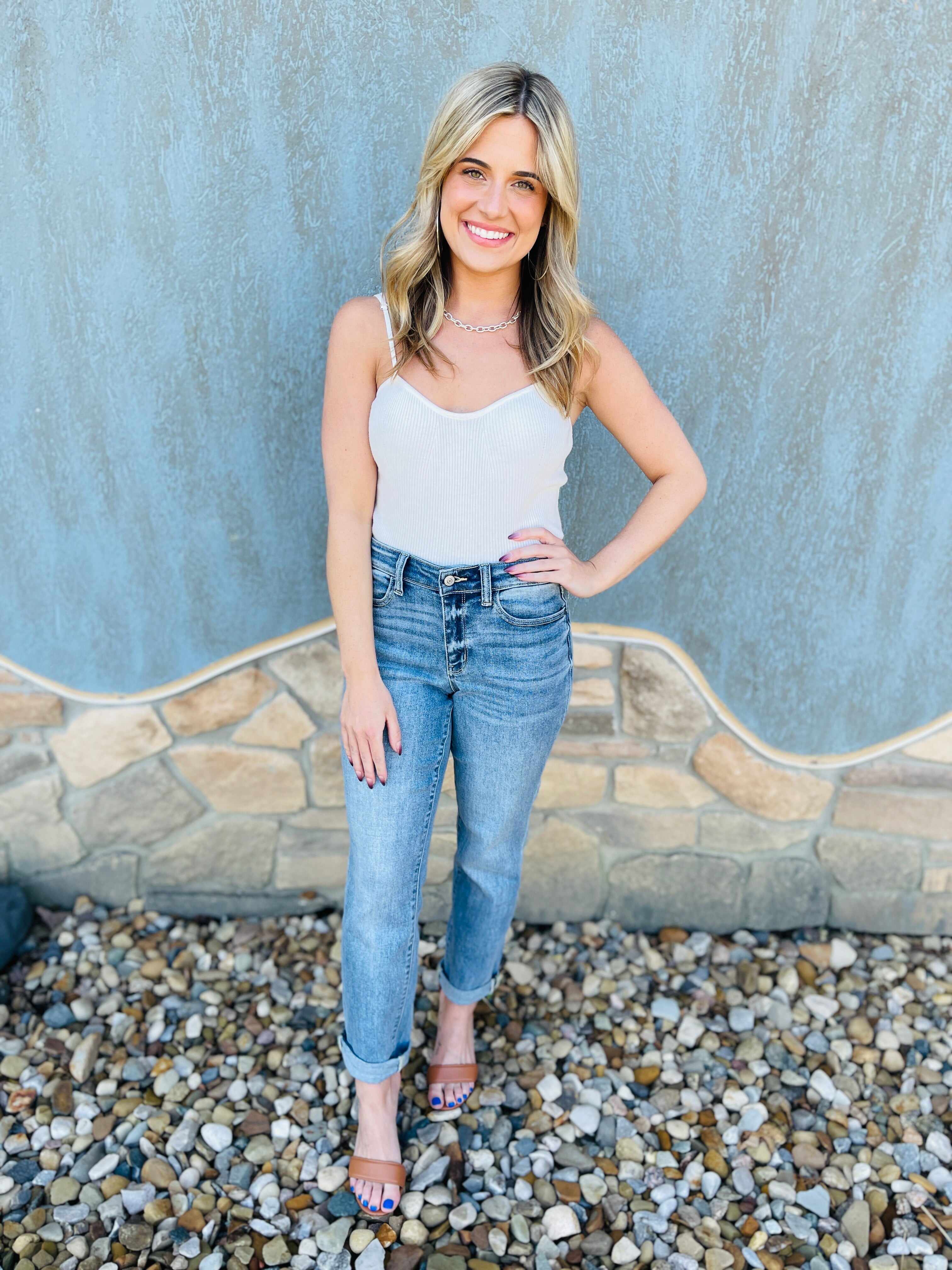 RESTOCK!  Reg/Curvy The Bleach Boys Nondistressed Boyfriend Jeans--Multiple Washes!