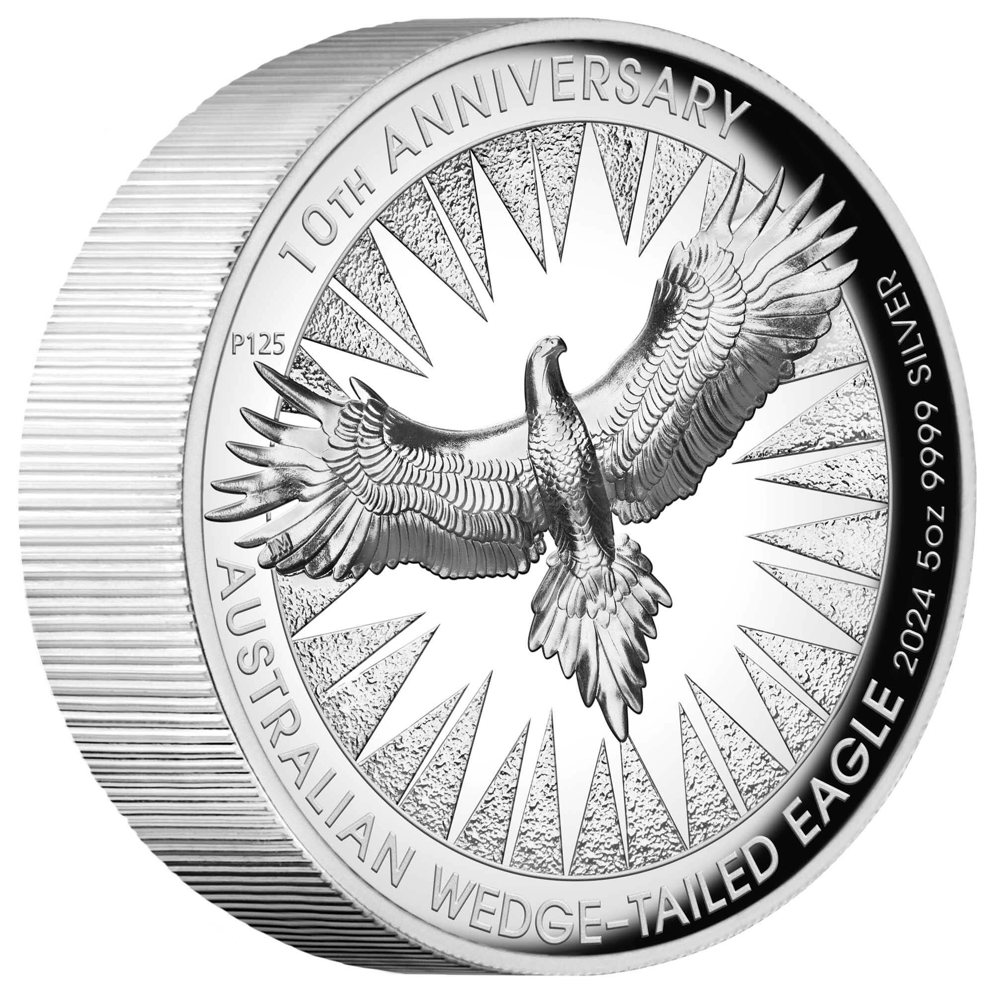 Australian Wedge-Tailed Eagle 10th Anniversary 2024 $8 5oz Silver Proo