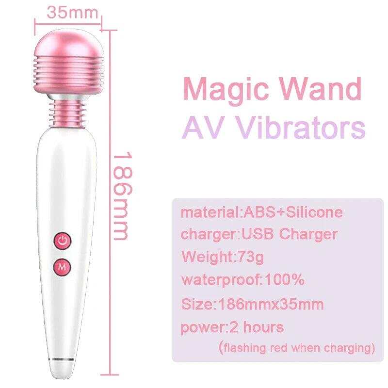 6-Speed USB Rechargeable G-Spot Vibrator – 19×3.5cm with Clitoral Stimulation & Head Attachments