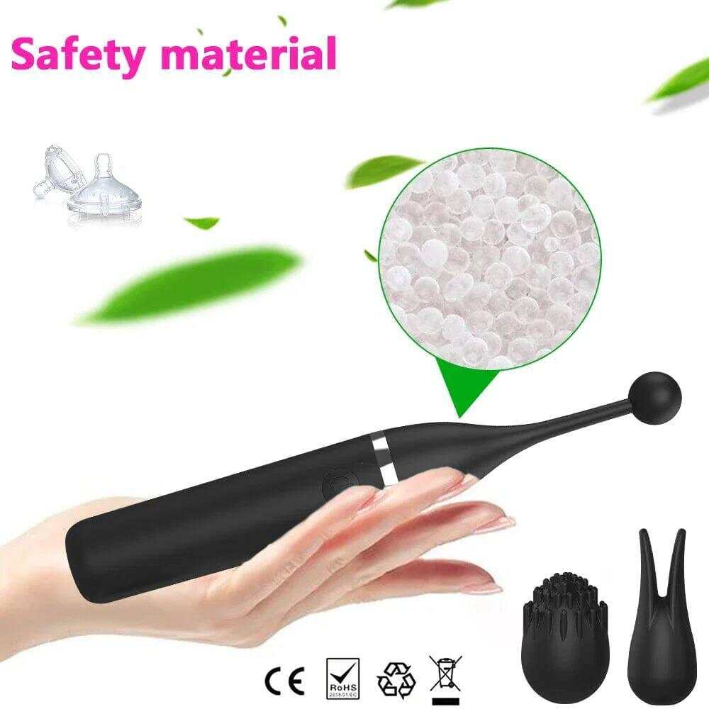 Female Clitoris Vibrator with 3 Caps – G-Spot Masturbation Massage