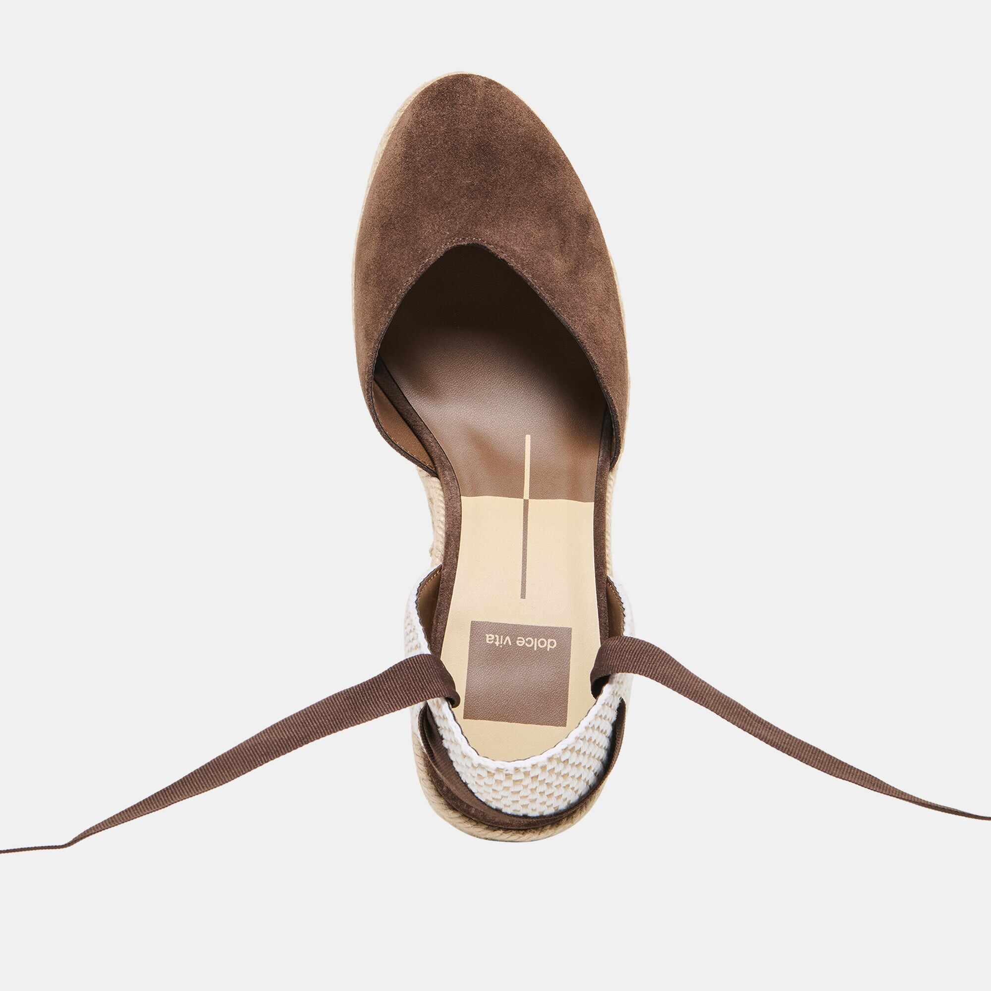 NOURA WEDGES DK BROWN SUEDE