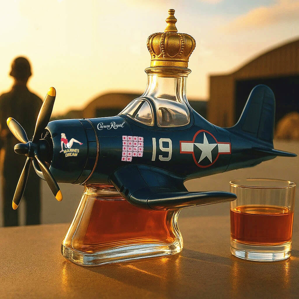 Mustang P-51 D Whisky Bottle