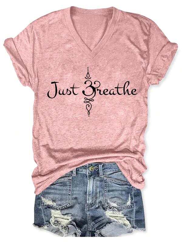 Just Breathe Art Casual T-shirt