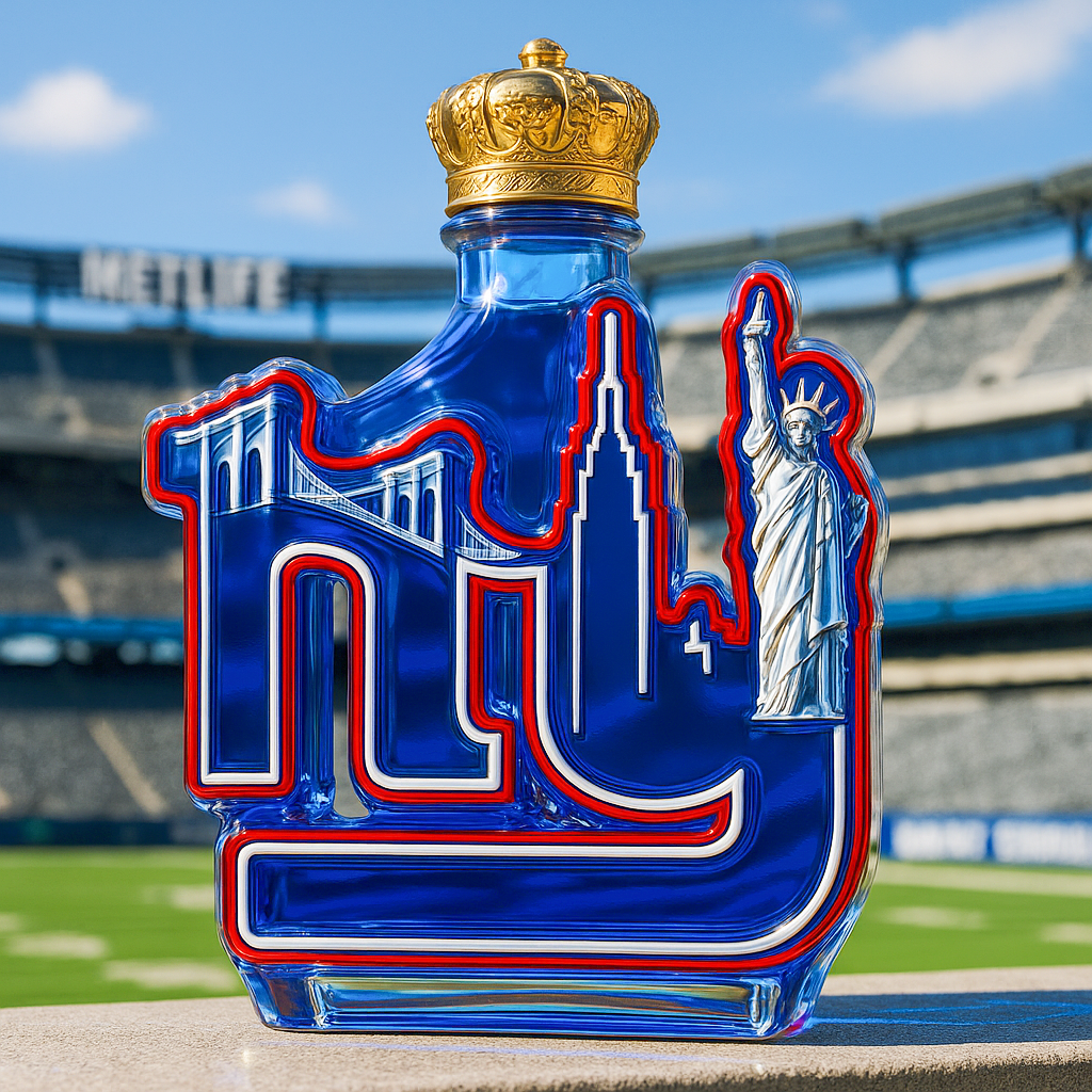 NY Skyline Whiskey Bottle