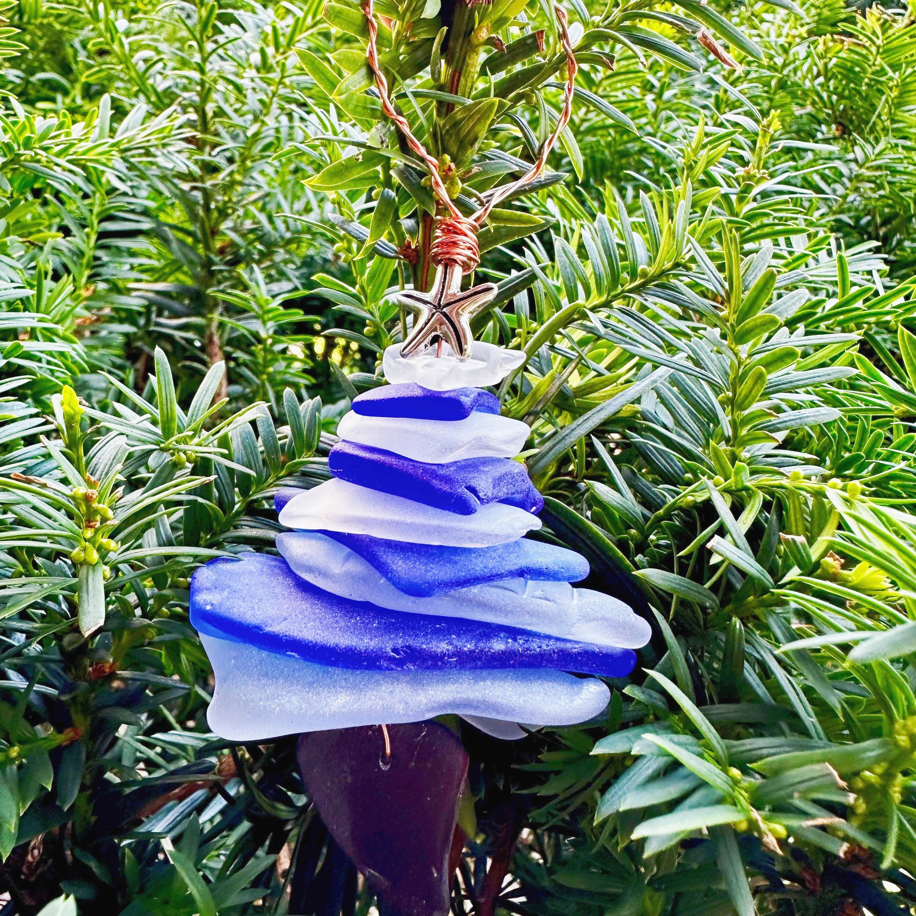 🎄Sea Glass Christmas Tree Ornament