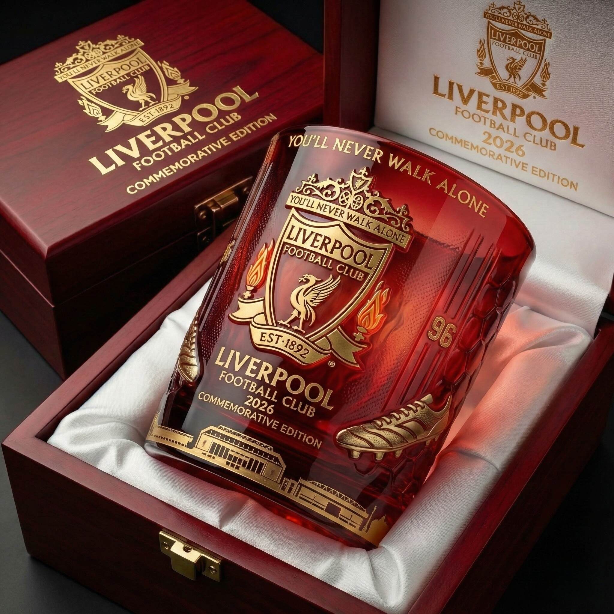 Liverpool Football Club 2026 Commemorative Whiskey Glass