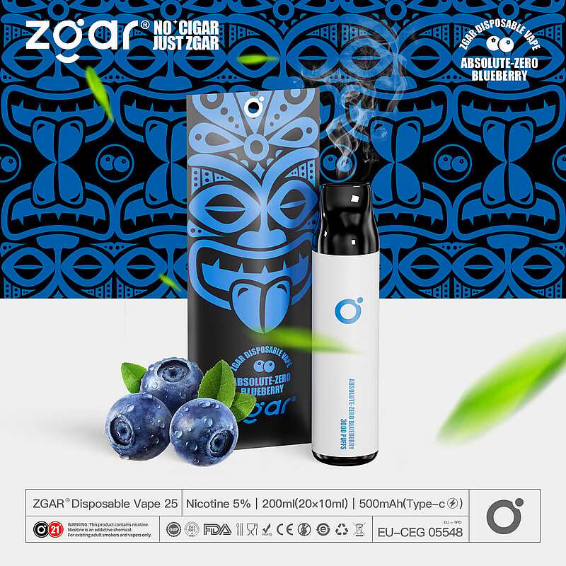 ZGAR ZG25 3000 Puffs  5% Nicotine Rechargeable Disposable Pod