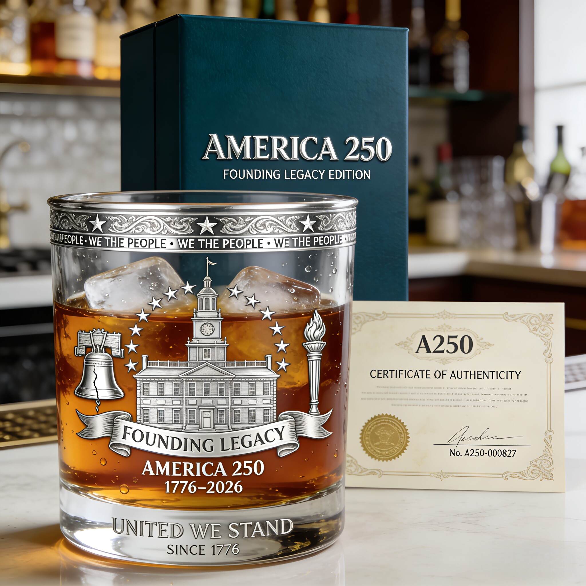 America 250 Founding Legacy Edition Whiskey Glass