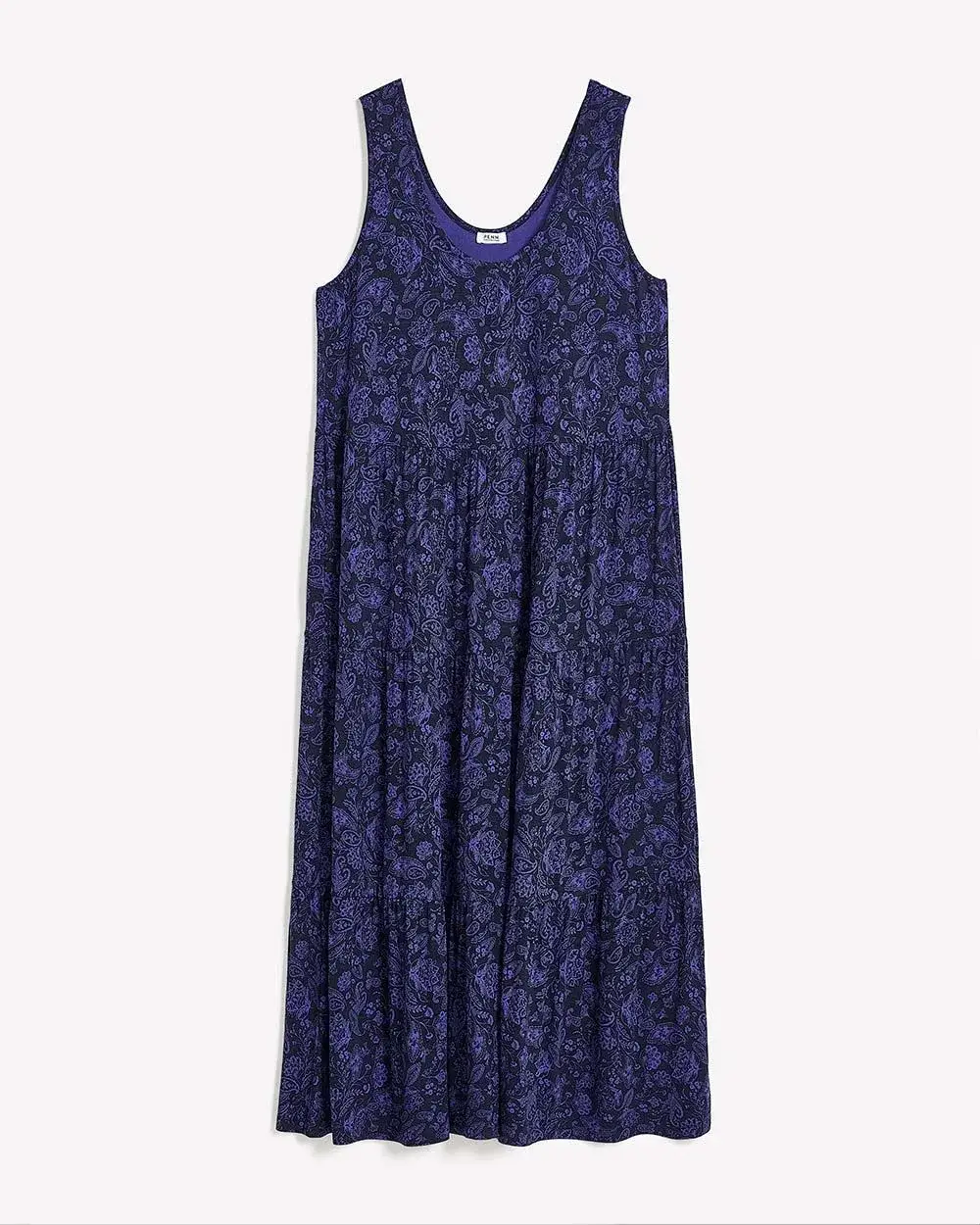 Responsible, Sleeveless Tiered Maxi Dress