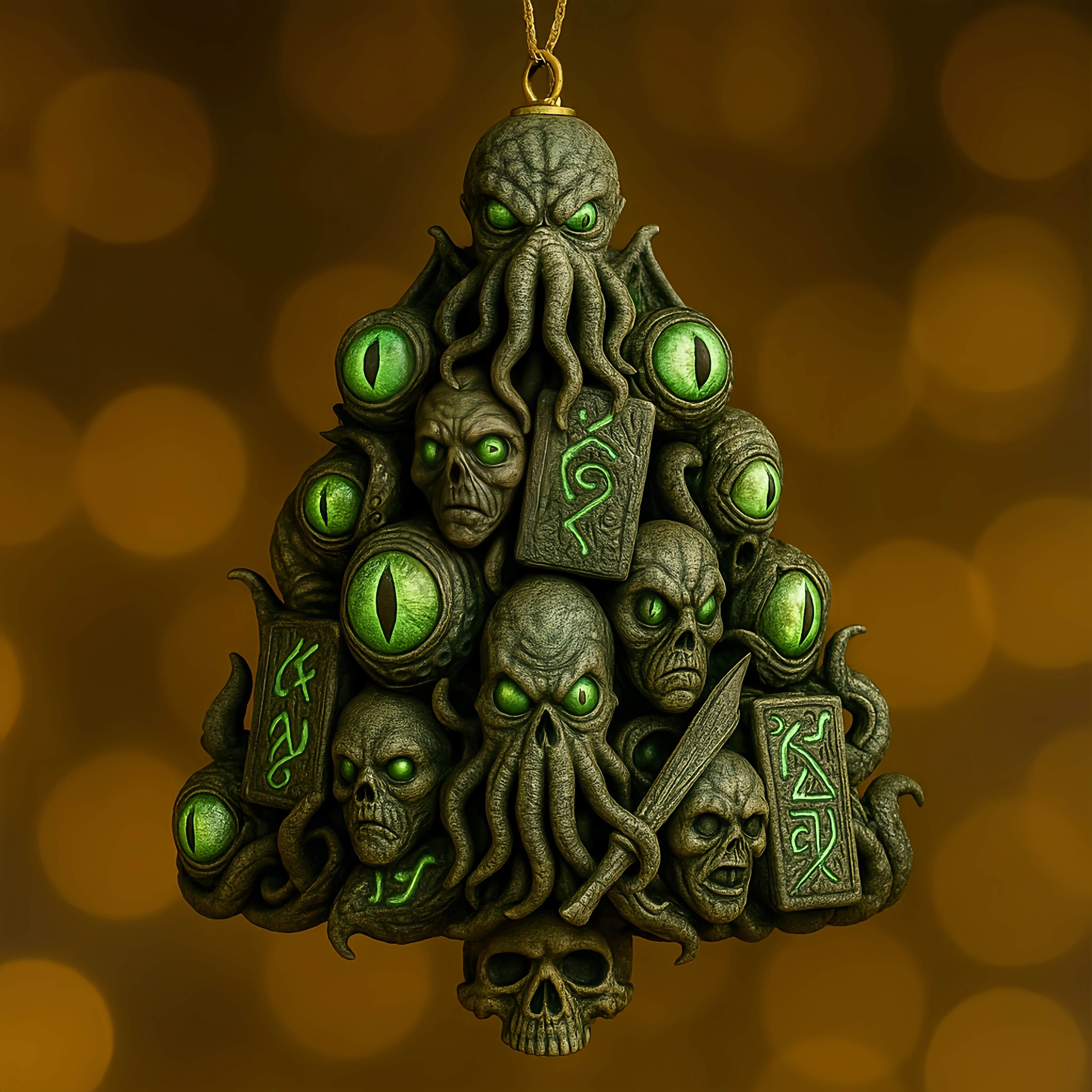 Cthulhu Mythos Tree Christmas Ornament