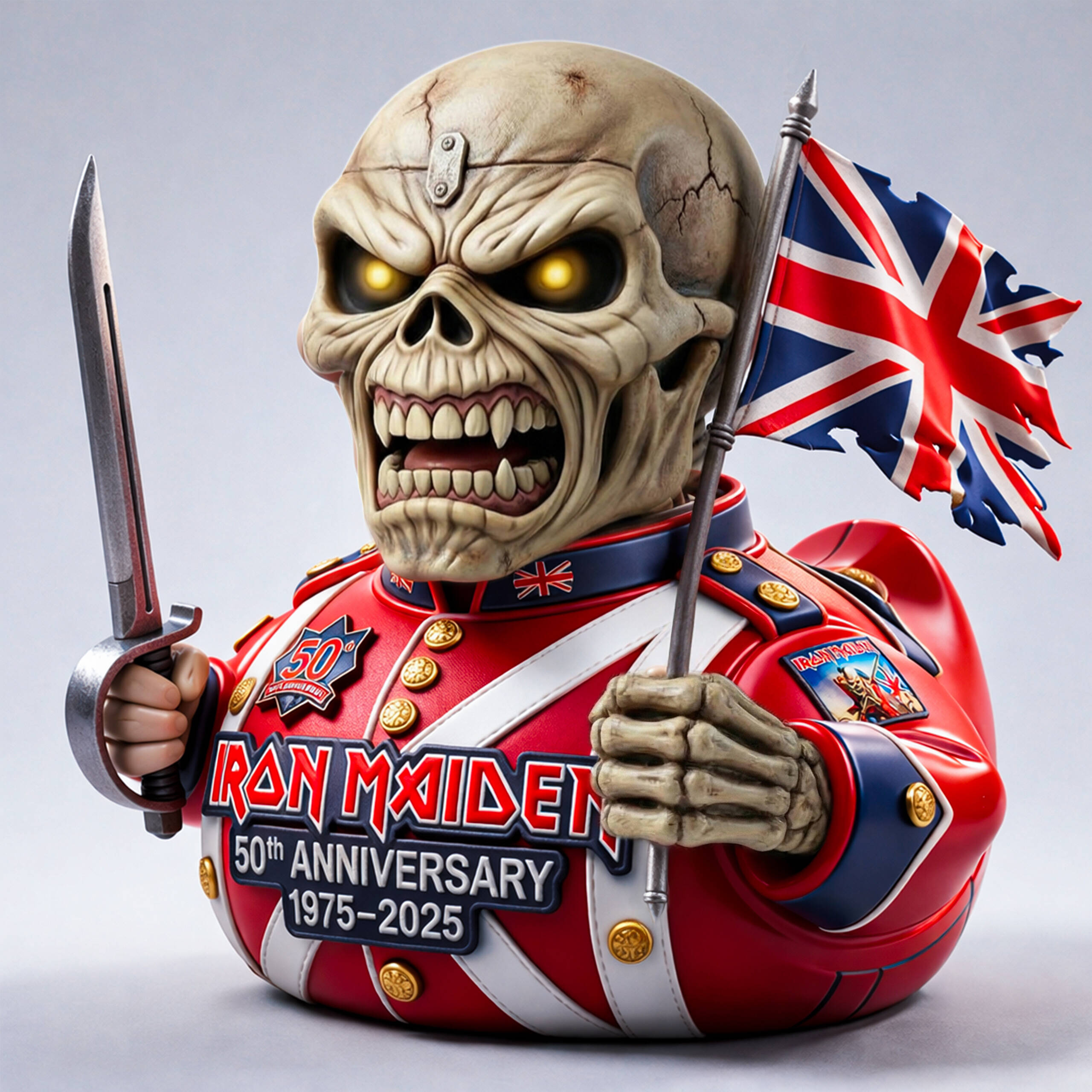 IRON MAIDEN 50th Anniversary Eddie Collector Edition Duck(1975–2025)