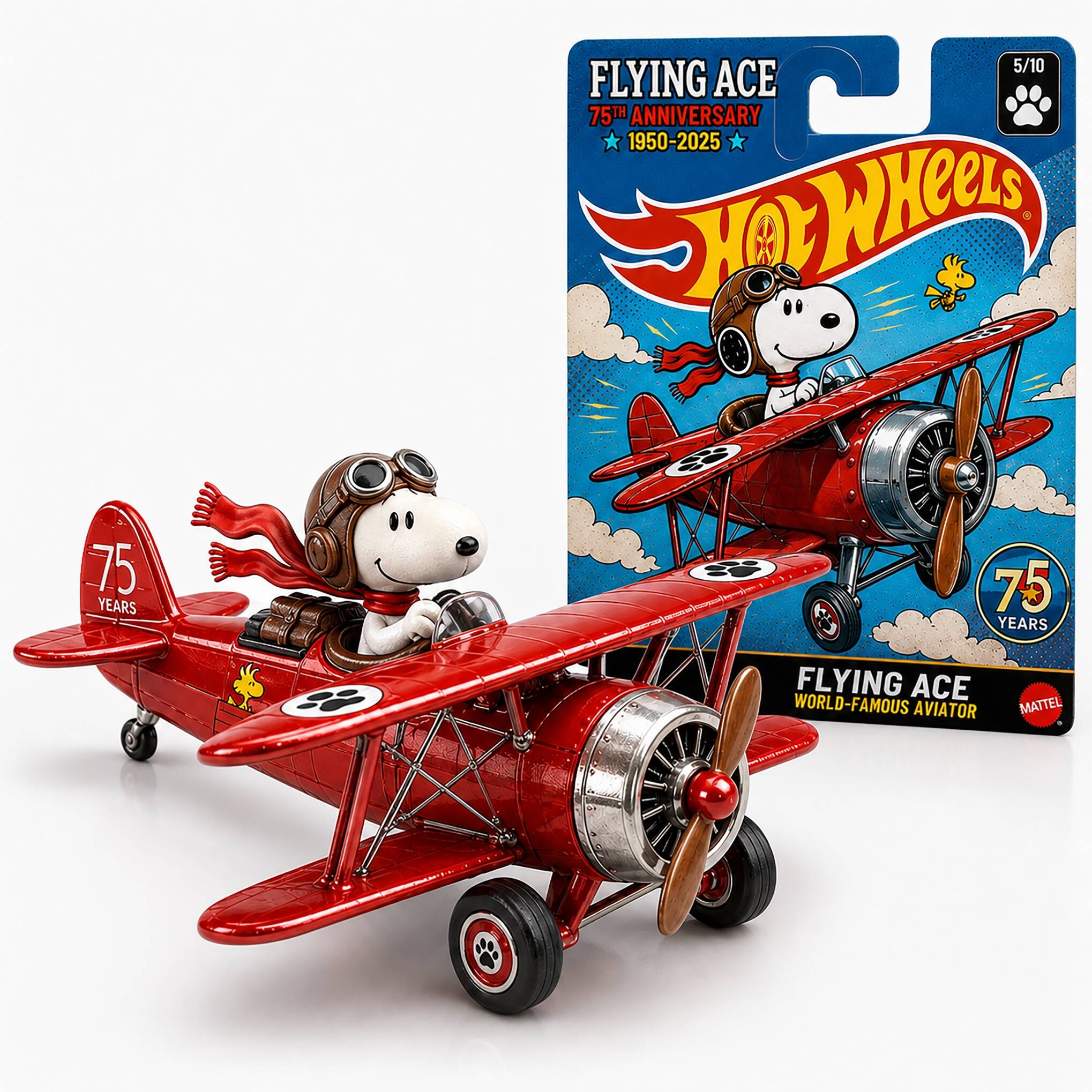 Hot Wheels Snoopy Flying Ace – 75th Anniversary Edition