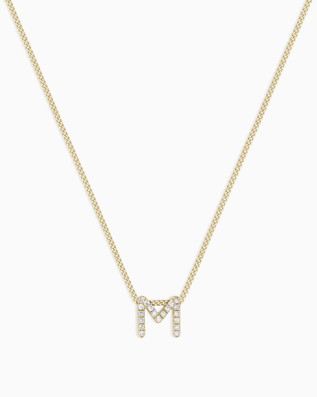 Diamond Alphabet Necklace