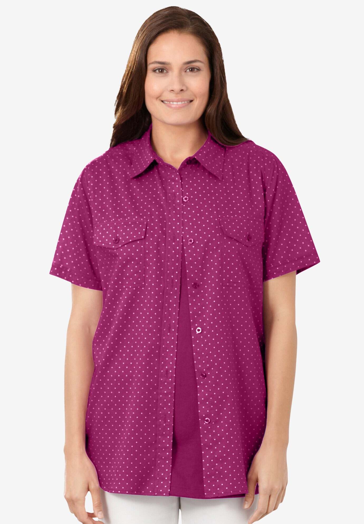 Short-Sleeve Cotton Campshirt