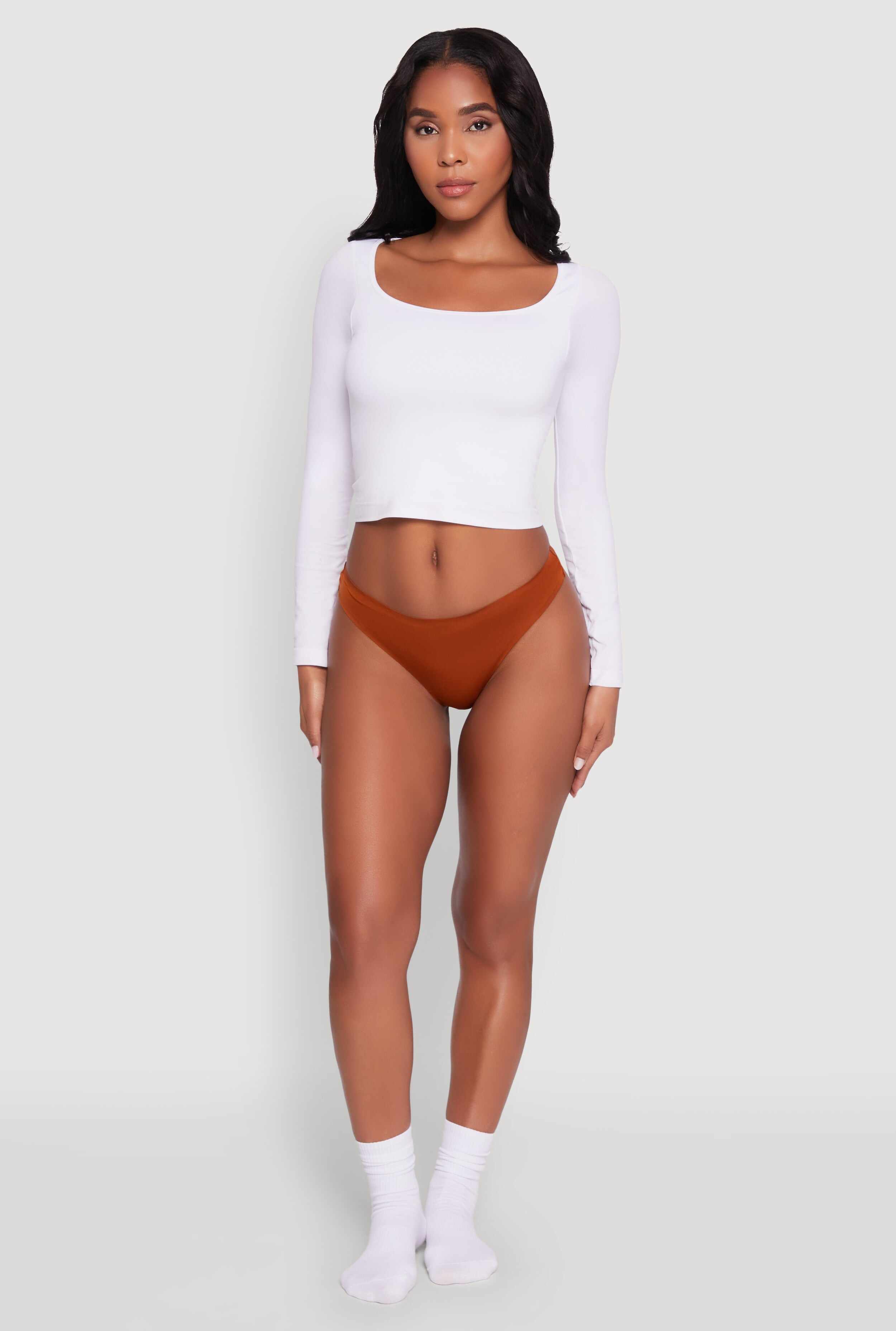 Comfortable Solid Thong Panty