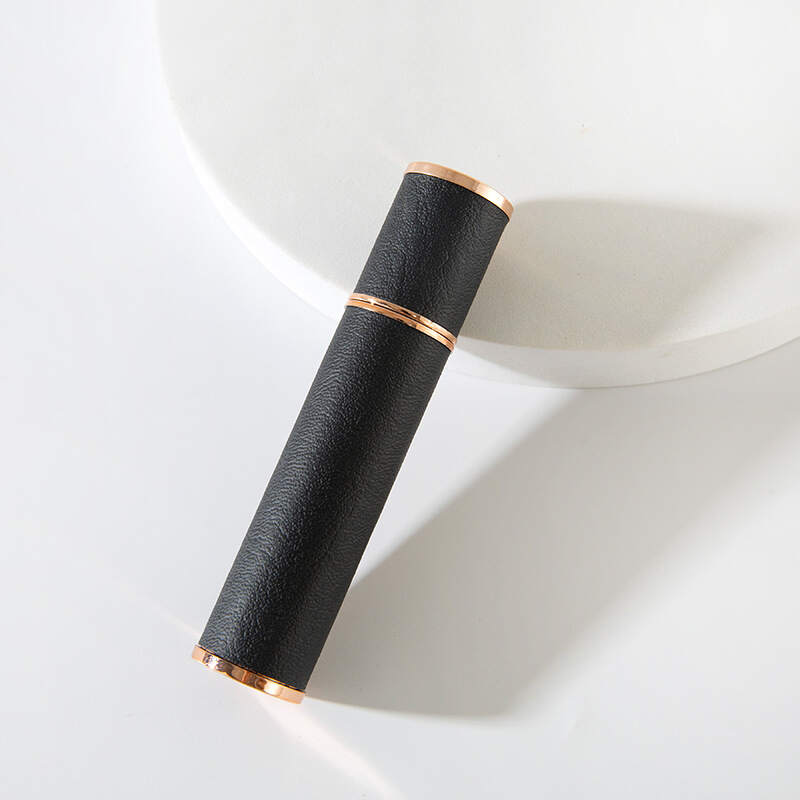 Luxury Marble & Leather Wrapped Refillable Mini Perfume Atomizer