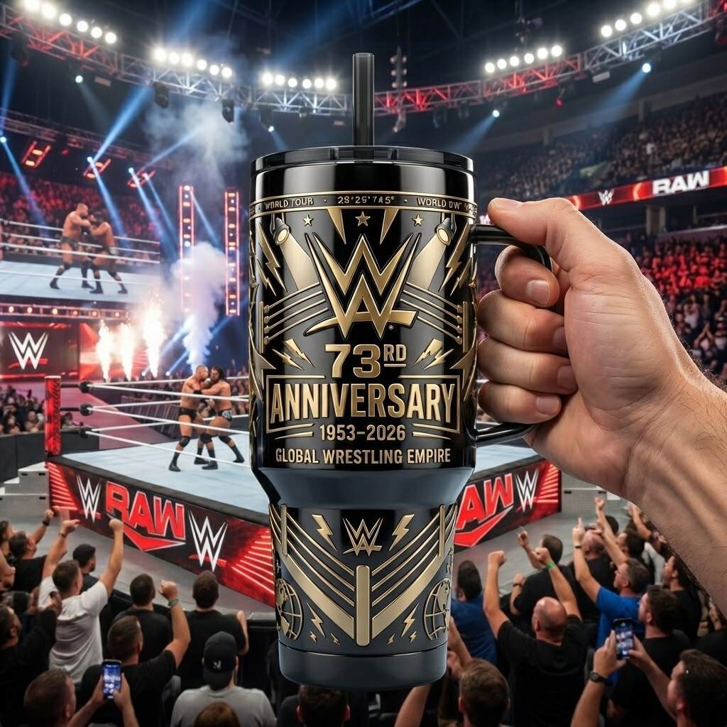 WWE 73rd Anniversary Commemorative Tumbler