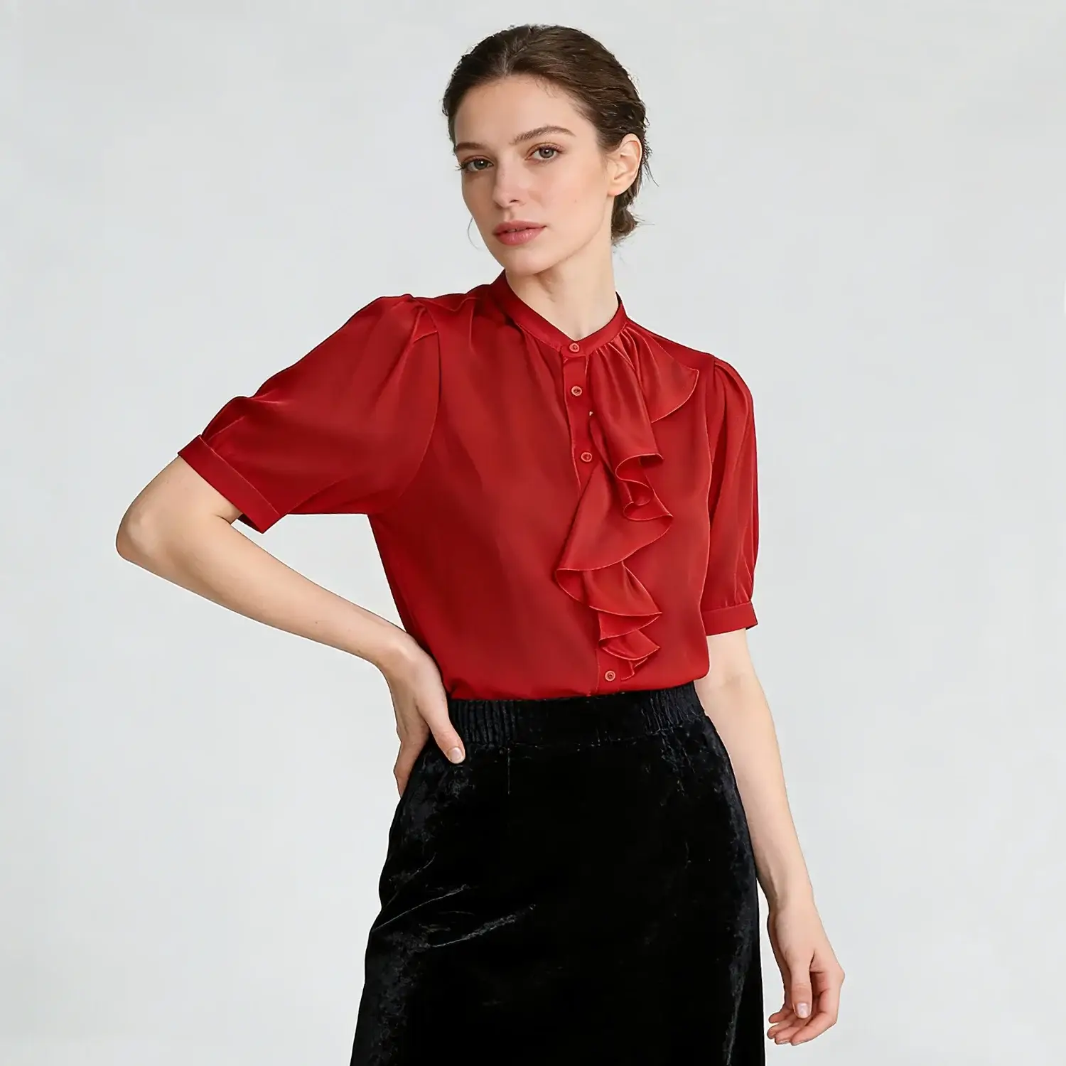 Summer Chic Silk Shirt for Women