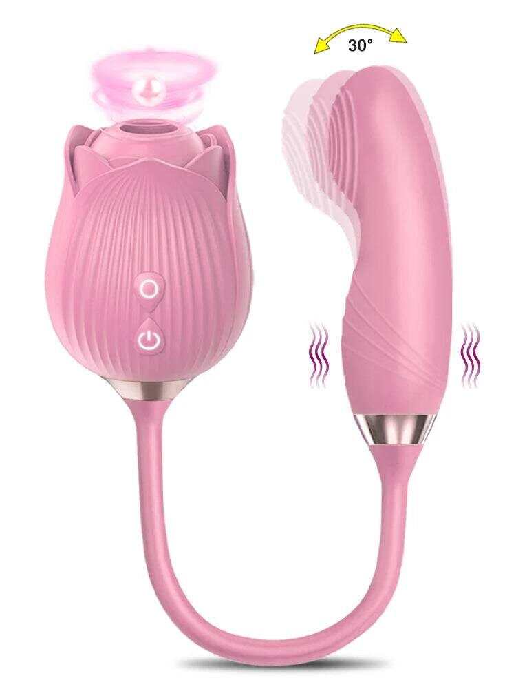 Rose Sucking Licking Vibrator for Women Dildo Clit Sucker Nipple Clitoris Stimulation Vibrators Female Sex Toys for Adults 18+