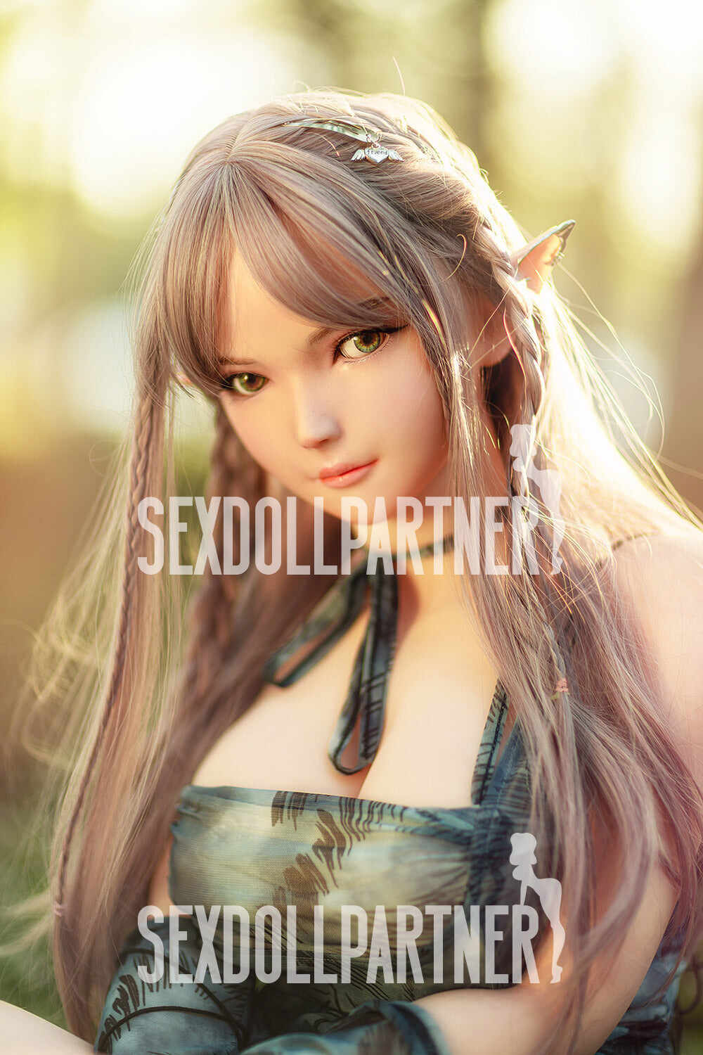 EU Stock - RIDMII Aggie Unique Design 5ft34/ 163cm Silicone Head ELF Hentai Blonde Realistic Sex Doll