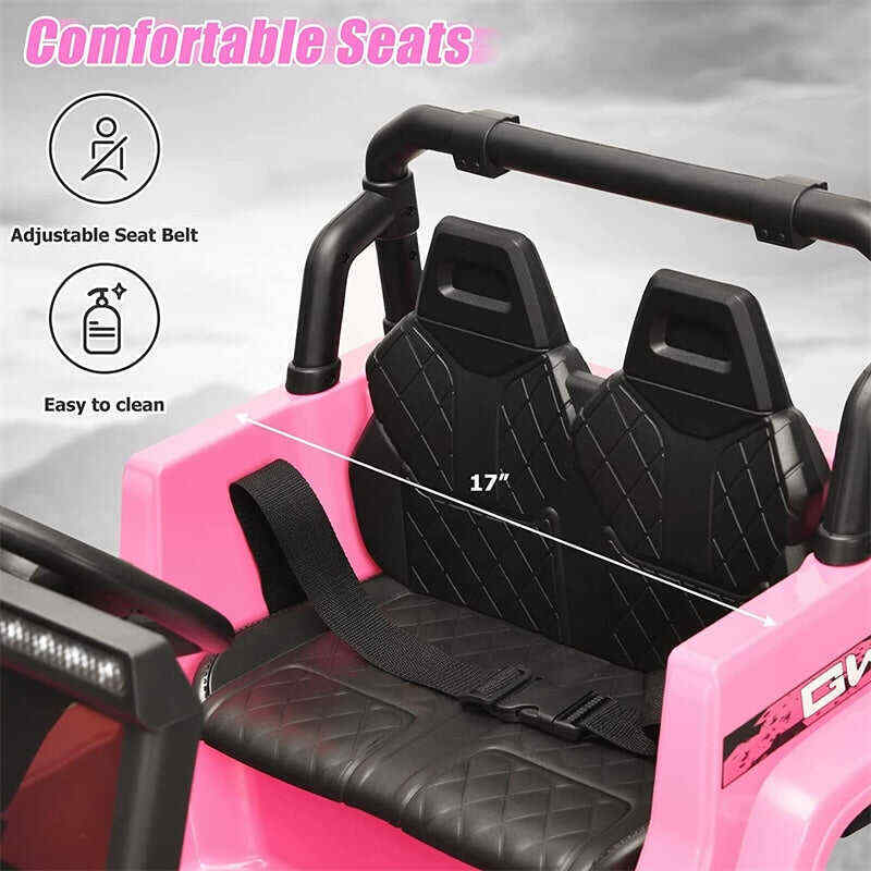 12V Kids Ride-on Jeep Car Battery Powered Electric Truck with Parental Remote Control