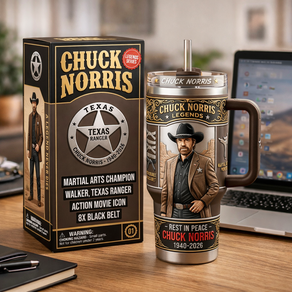 Chuck Norris Legends Memorial Tumbler