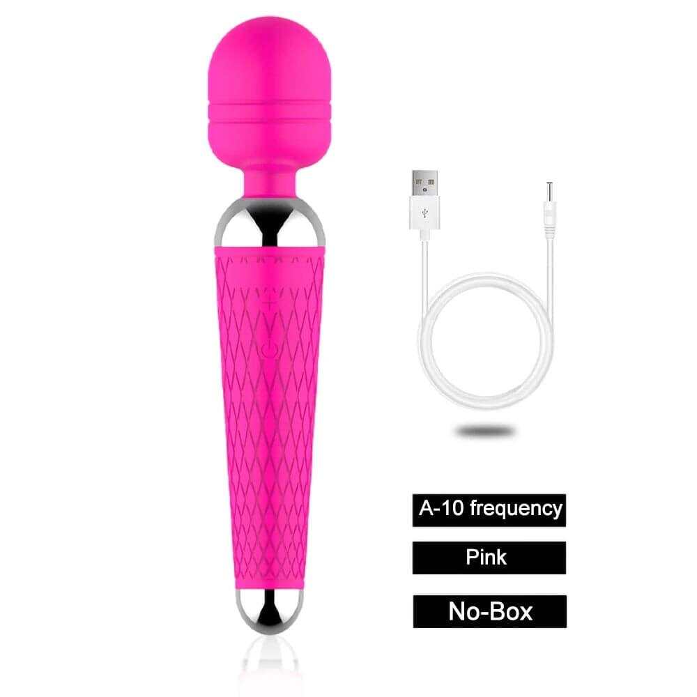 Wireless 10-Speed Vibrator for Women – Magic Wand Clitoral & Anal Stimulator