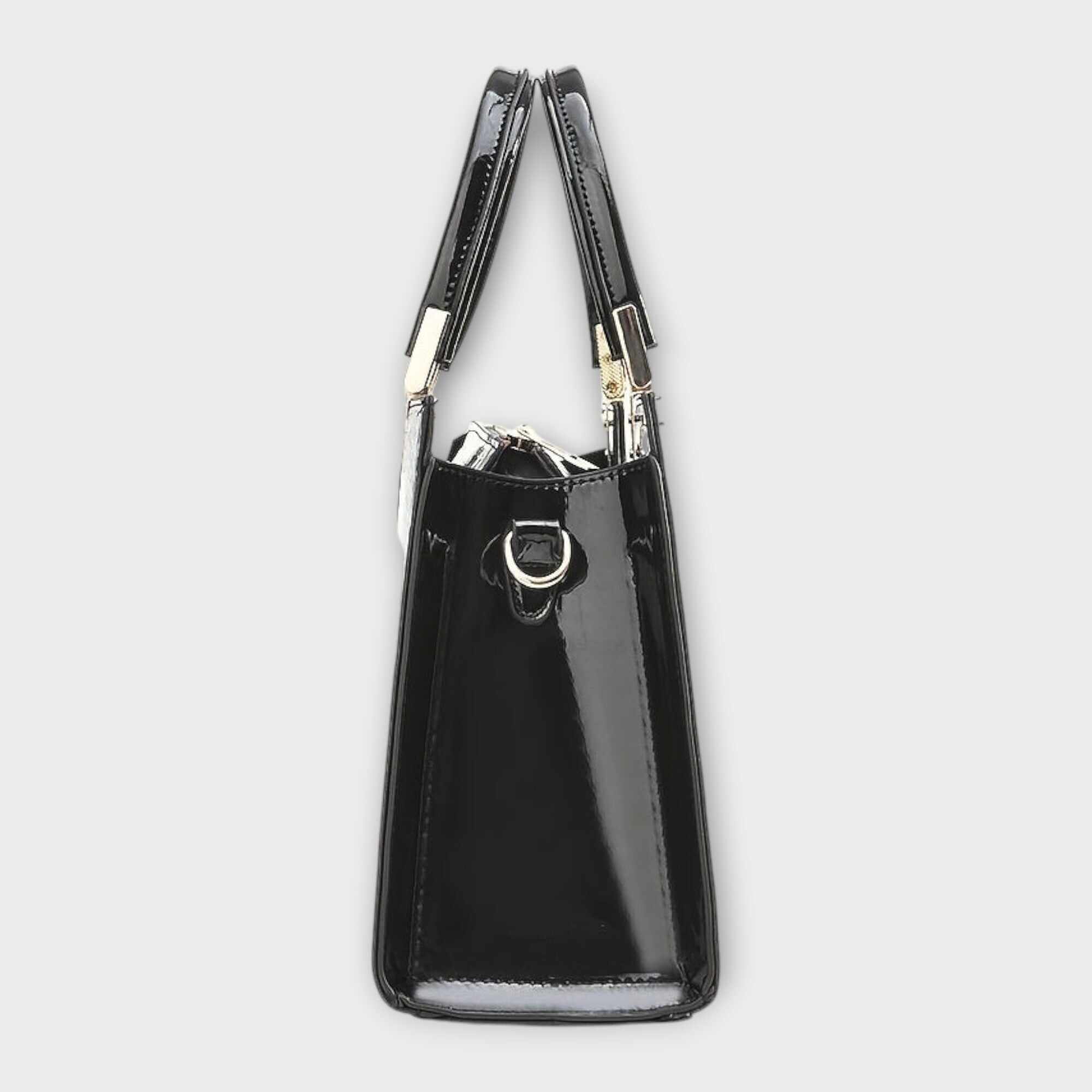 Olivia - Glossy Crocodile Pattern Handbag