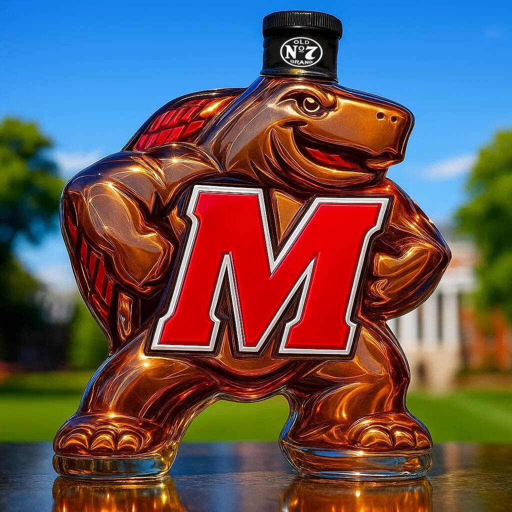 Maryland Terrapins Whisky Bottle