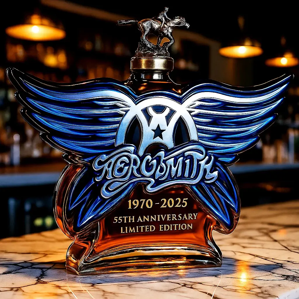 Aerosmith 55th Anniversary Collector's Edition Whiskey Bottle