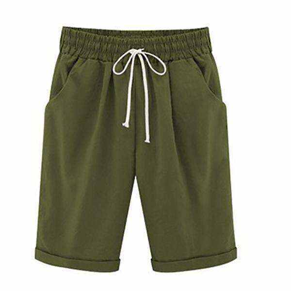 Colorful Plus Size Pockets Casual Shorts
