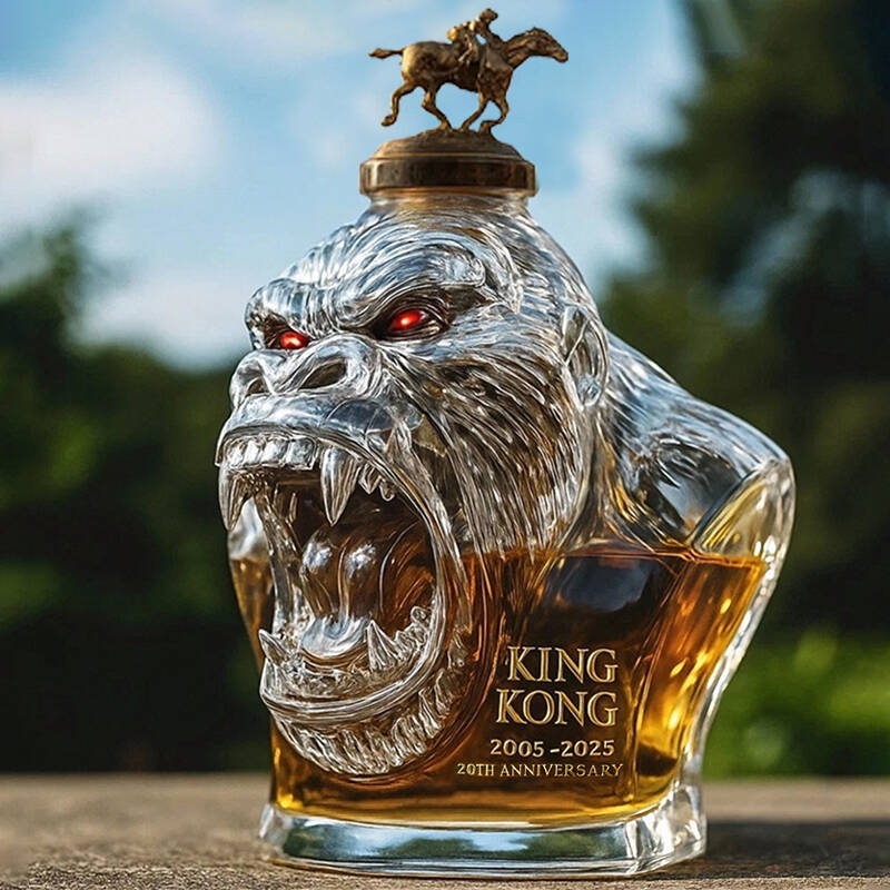 King Kong 20th Anniversary Whisky Bottle